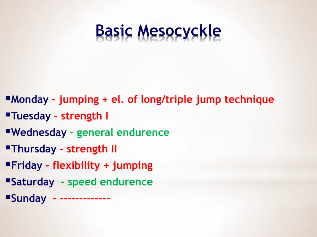 basic mesocyckle 2