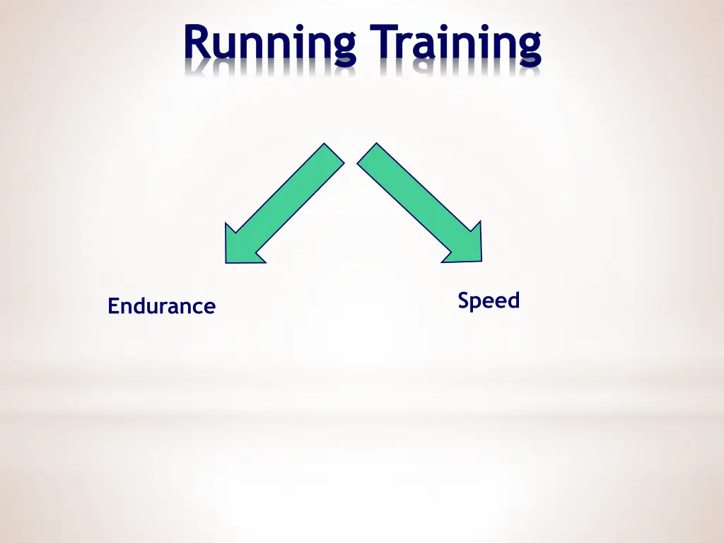 running training