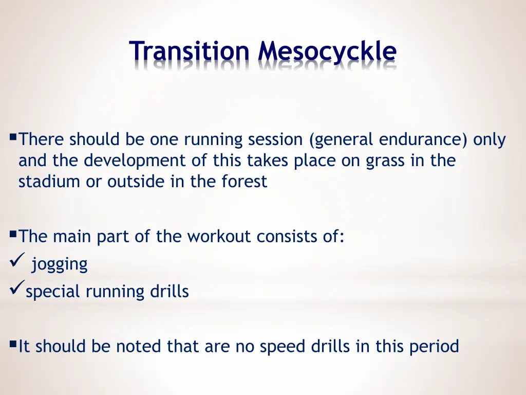 transition mesocyckle