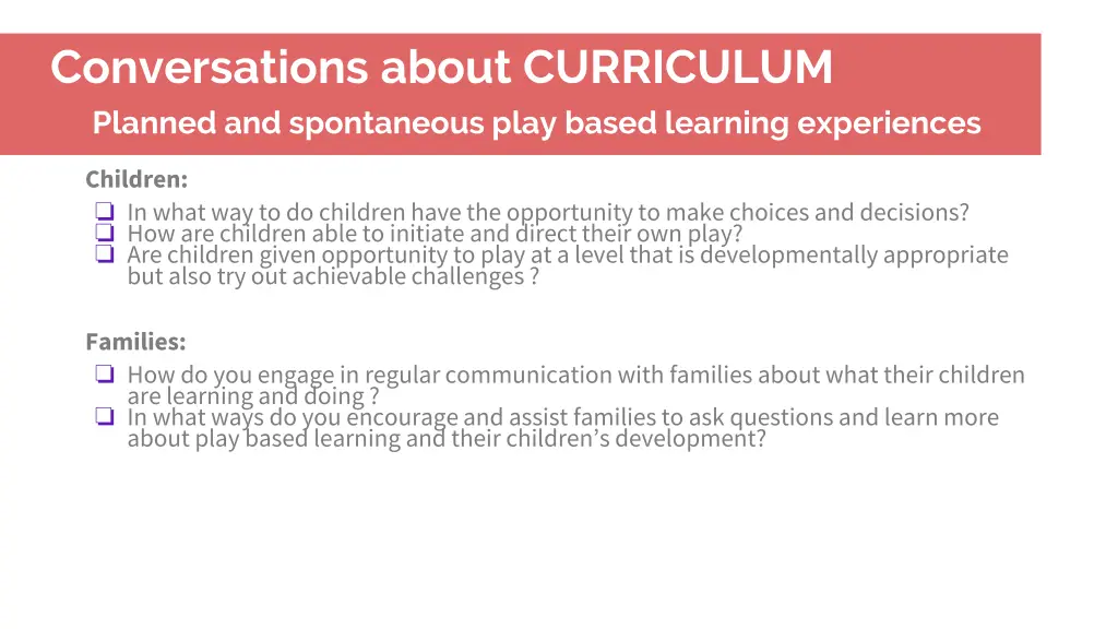 conversations about curriculum planned 2