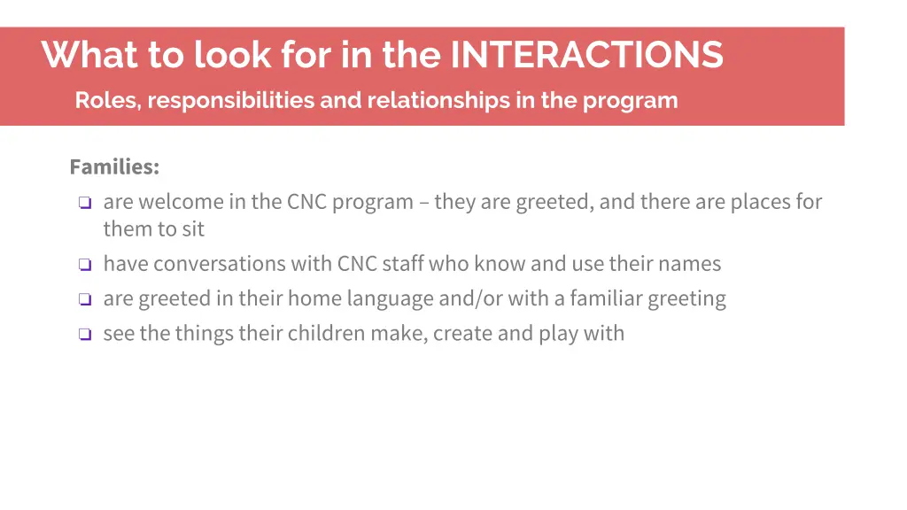 what to look for in the interactions roles 2