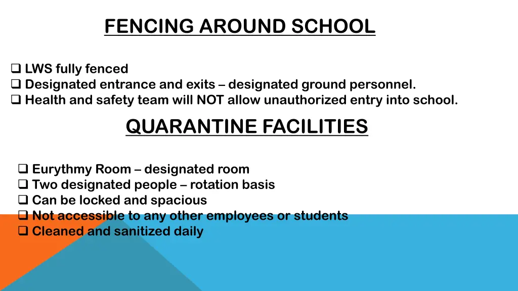 fencing around school