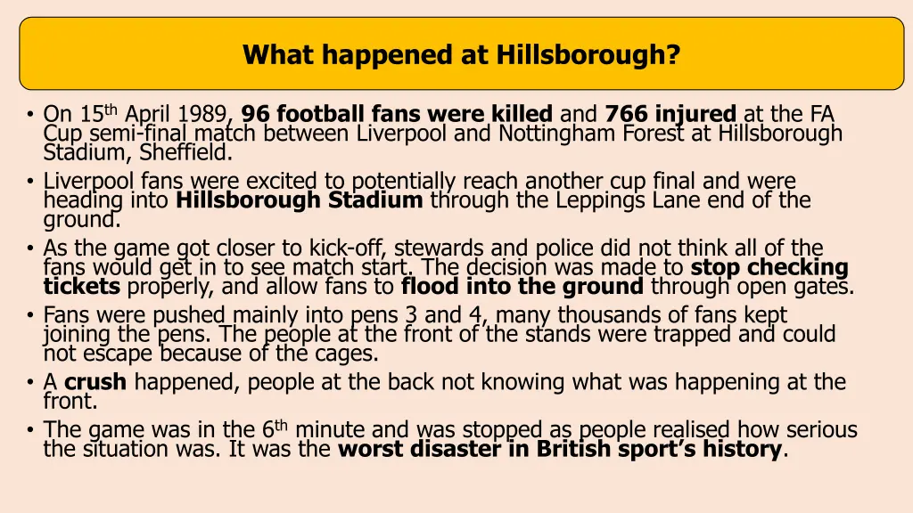 what happened at hillsborough 1