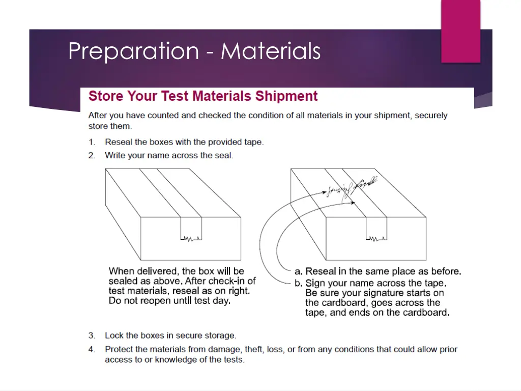 preparation materials