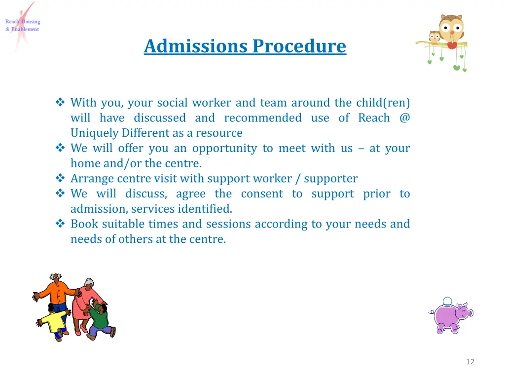 admissions procedure