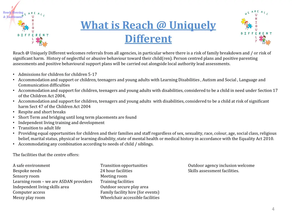 what is reach @ uniquely different