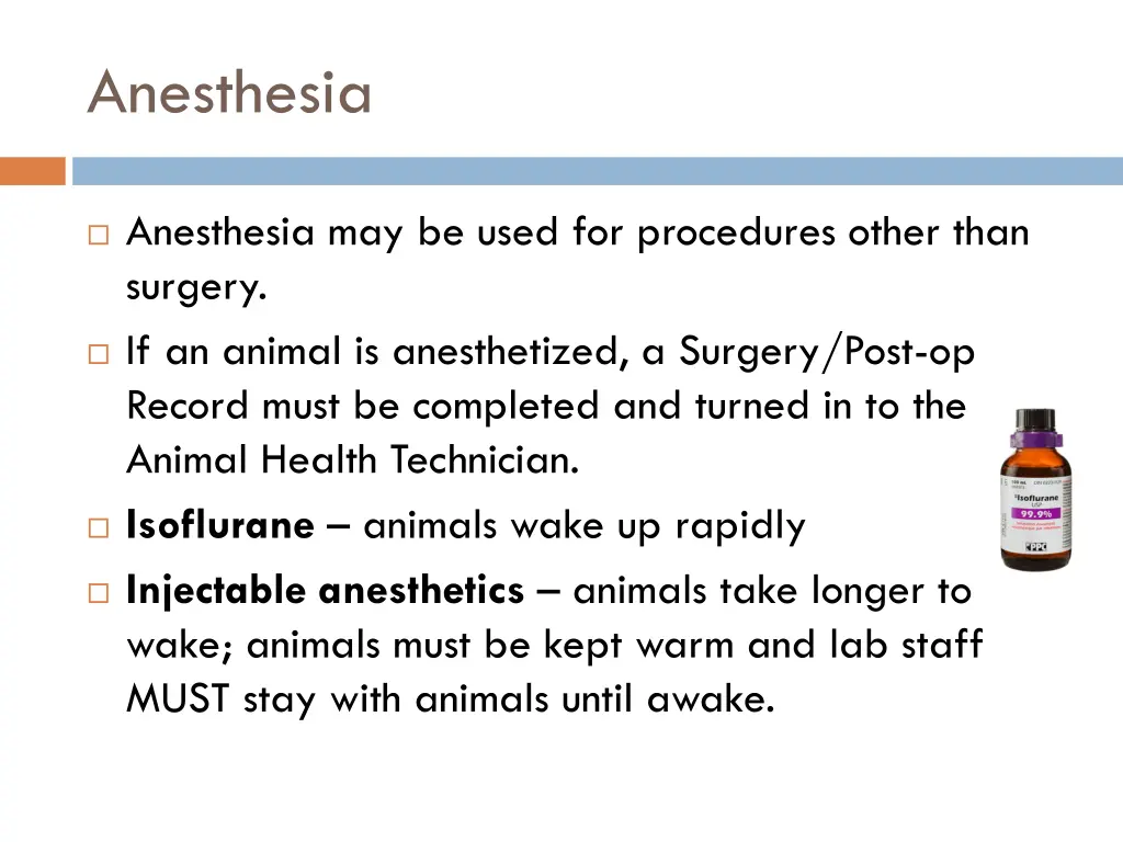 anesthesia