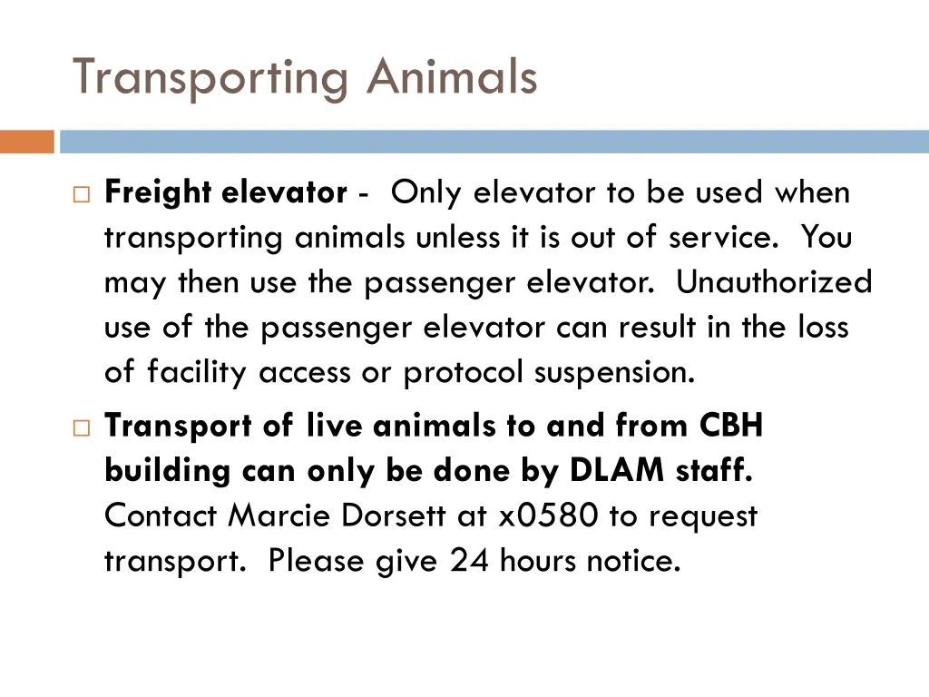 transporting animals 3