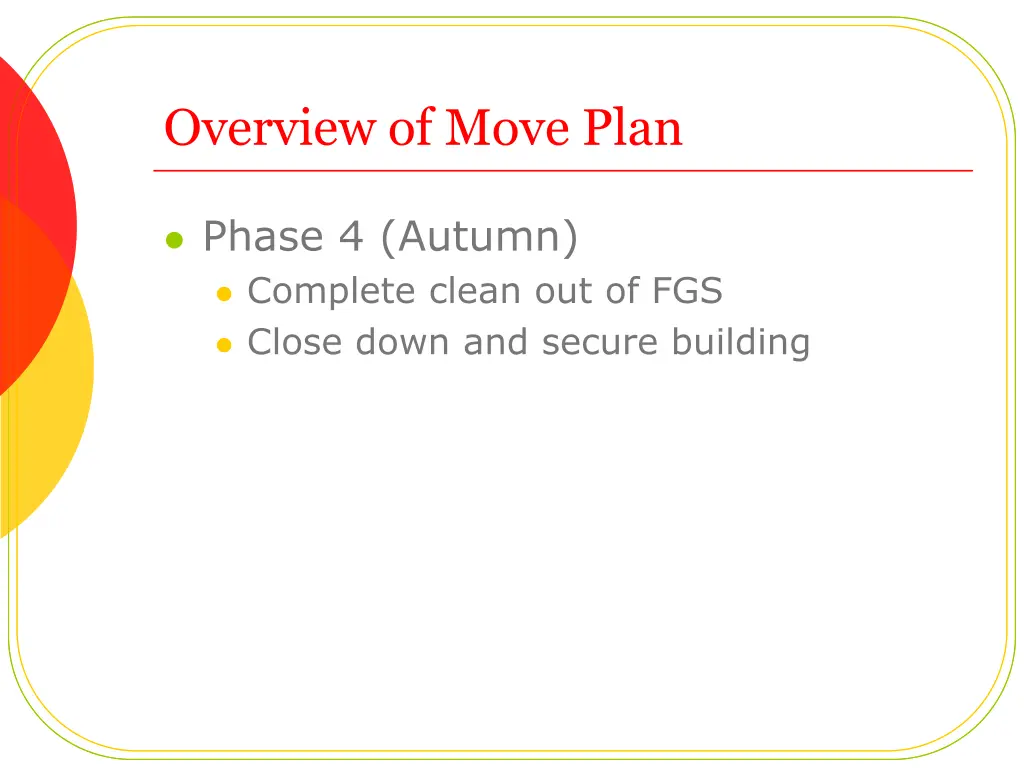 overview of move plan 3