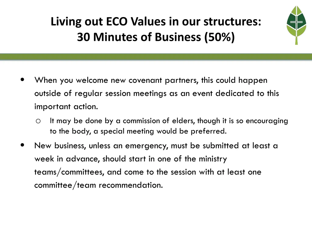 living out eco values in our structures 1