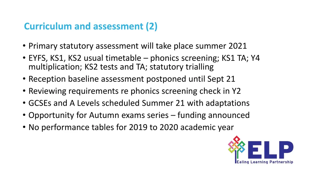 curriculum and assessment 2