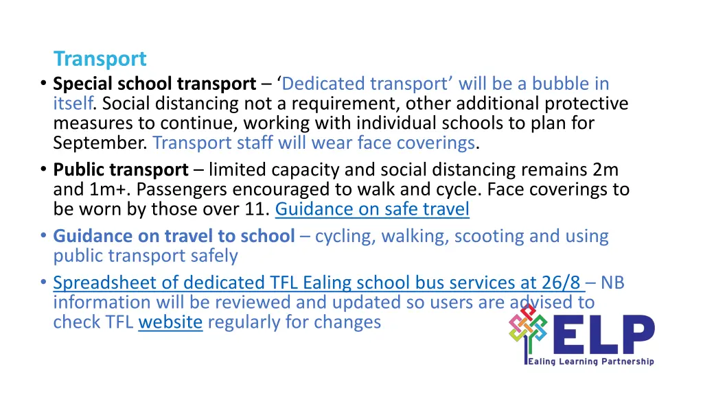 transport special school transport dedicated