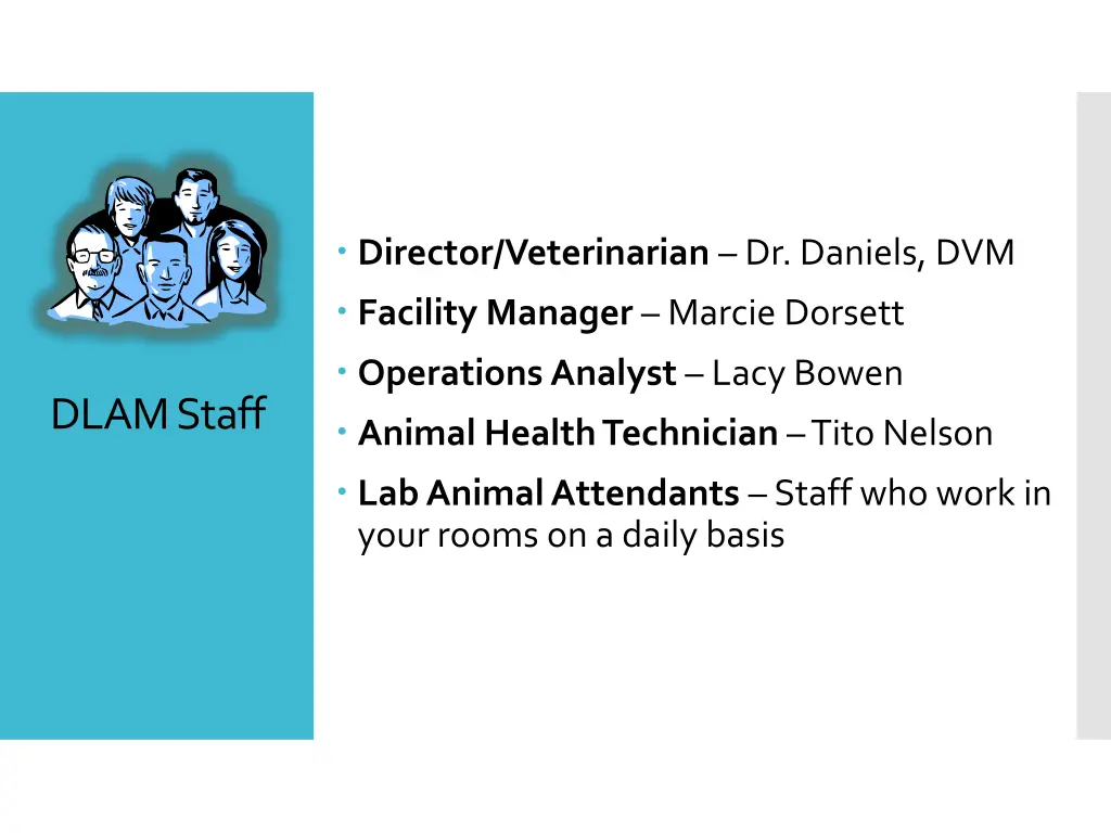 director veterinarian dr daniels dvm facility