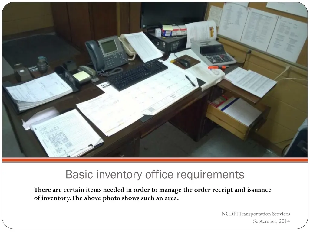 basic inventory office requirements