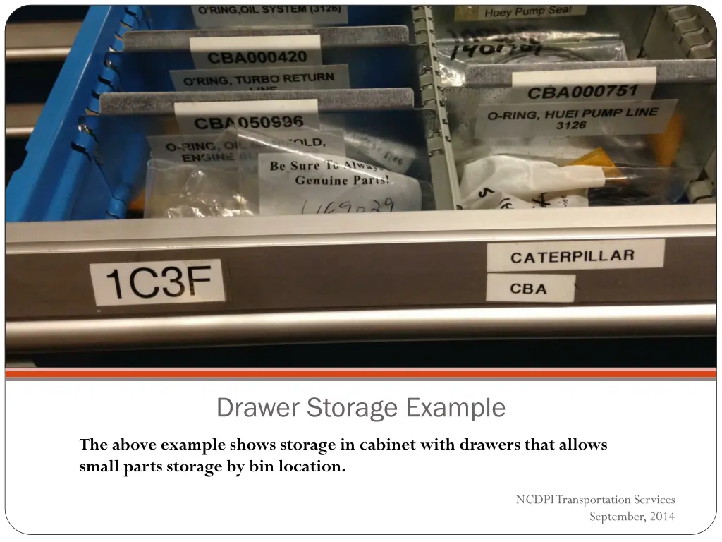 drawer storage example