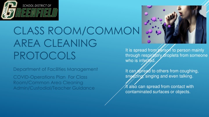 class room common area cleaning protocols