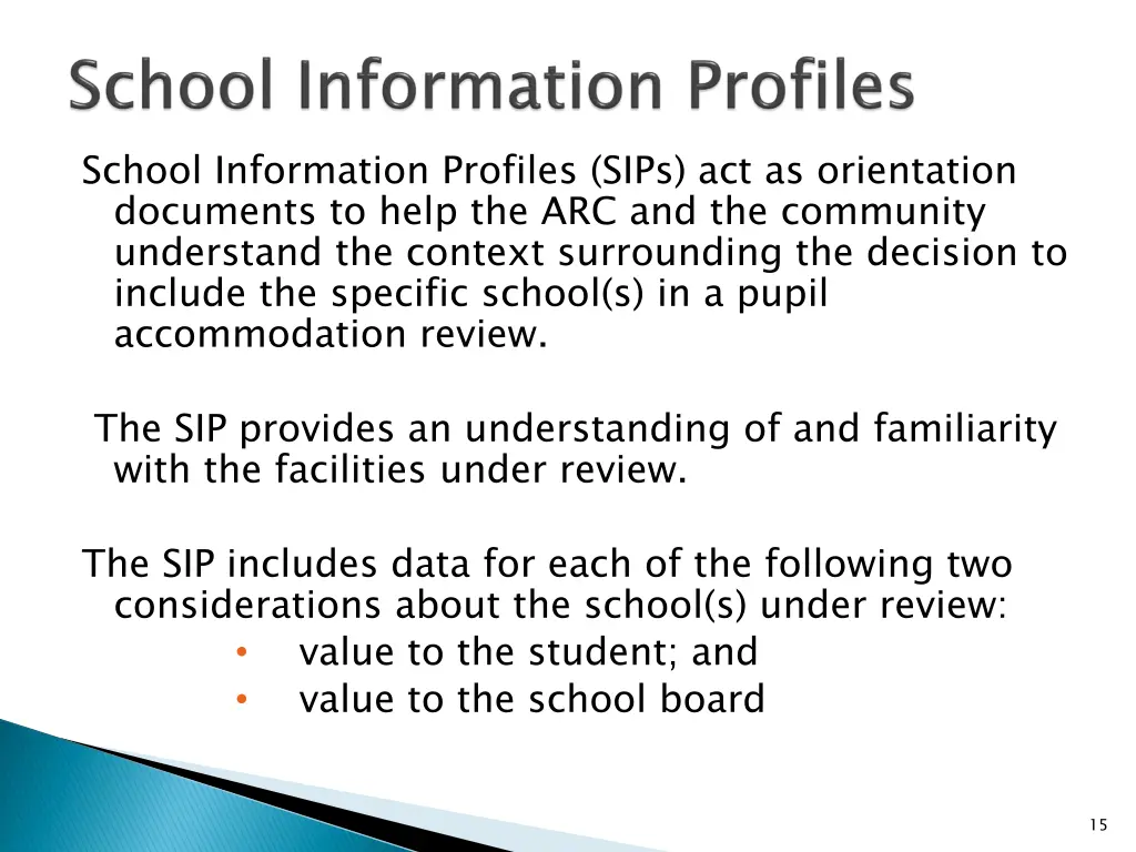 school information profiles sips