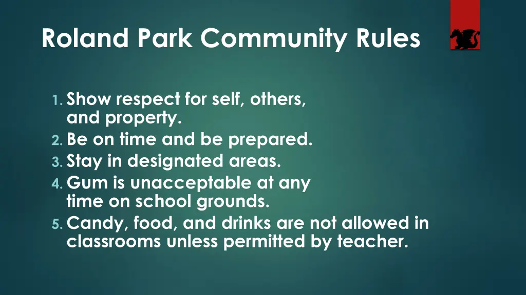 roland park community rules