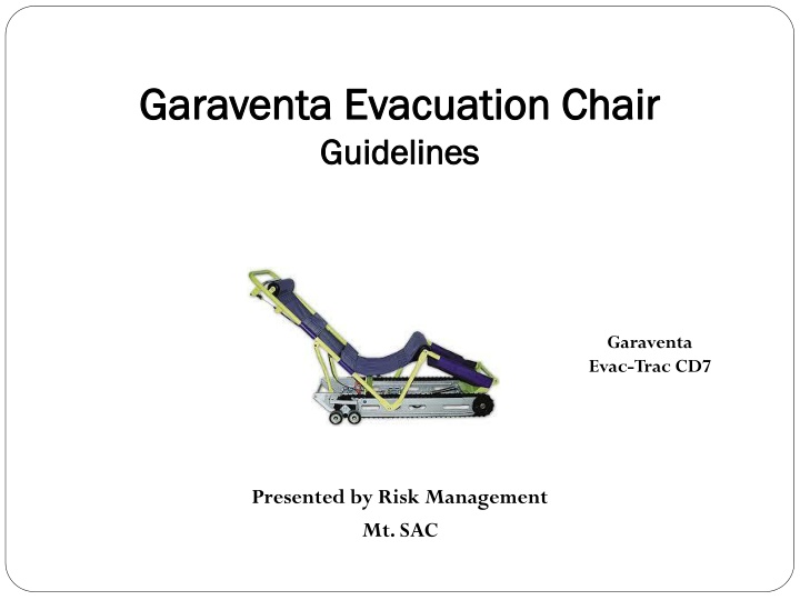 garaventa garaventa evacuation chair evacuation