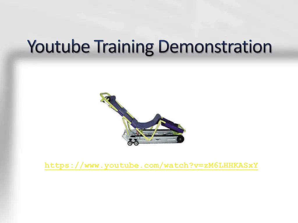 youtubetraining demonstration