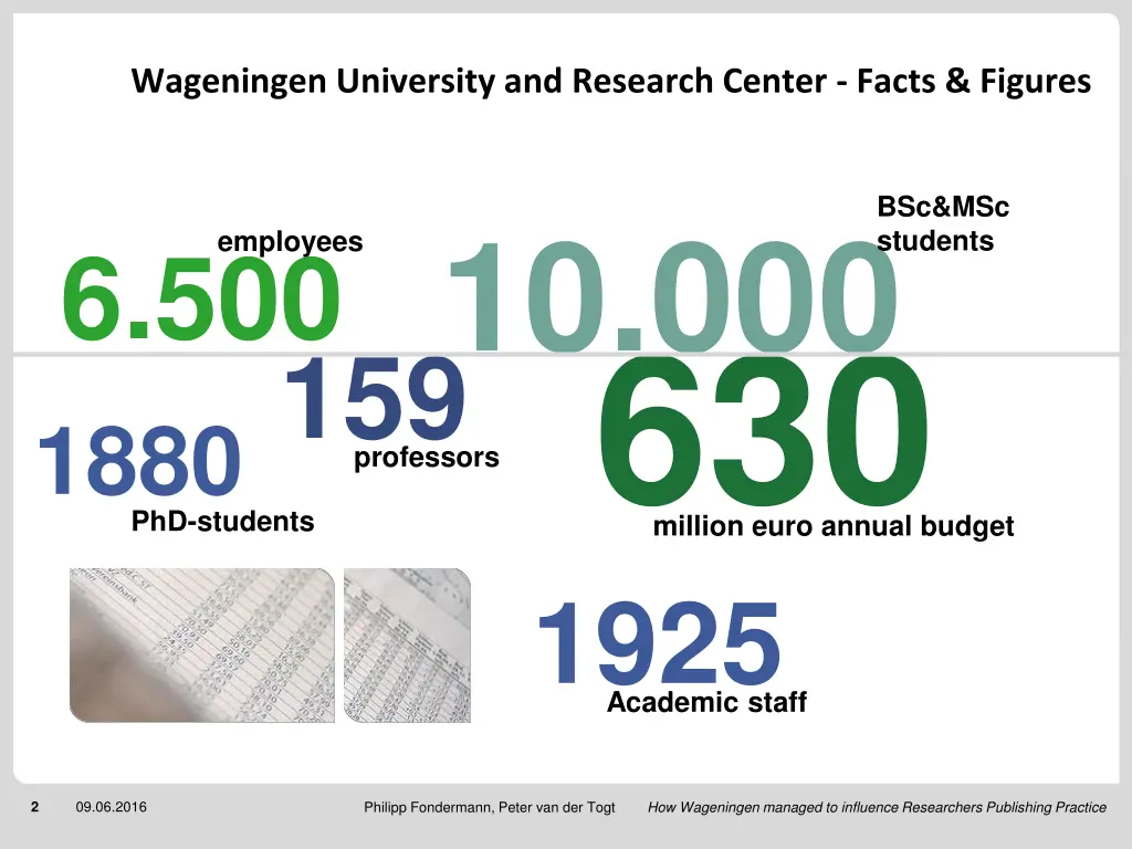 wageningen university and research center facts