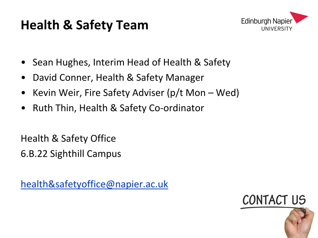 health safety team 1