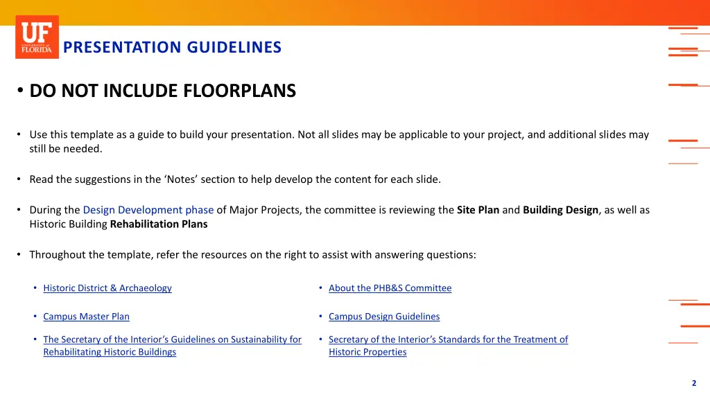 presentation guidelines