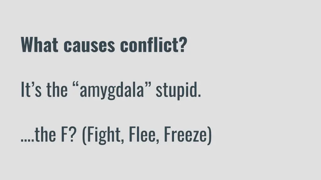 what causes conflict