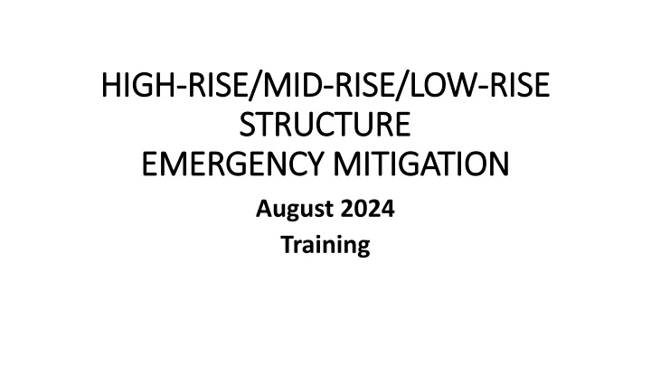 high high rise mid rise mid rise low structure