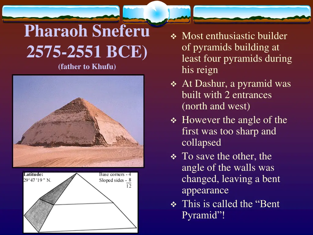 pharaoh sneferu 2575 2551 bce father to khufu