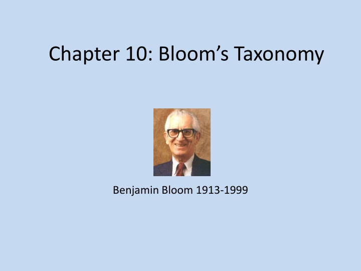 chapter 10 bloom s taxonomy