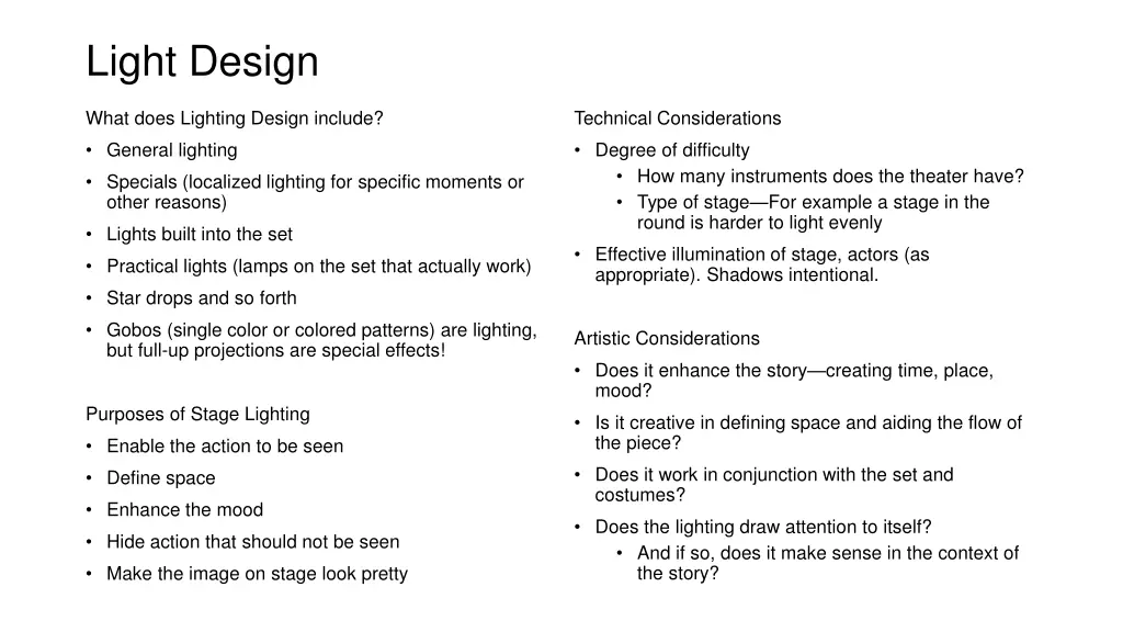 light design