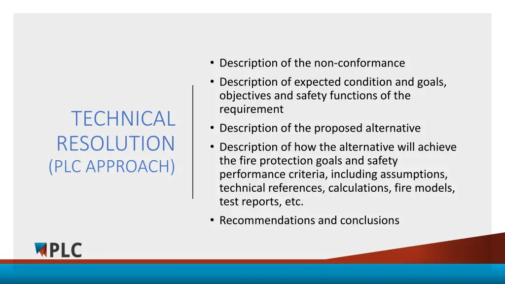 description of the non conformance description