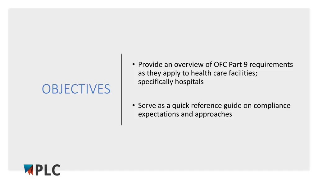 provide an overview of ofc part 9 requirements