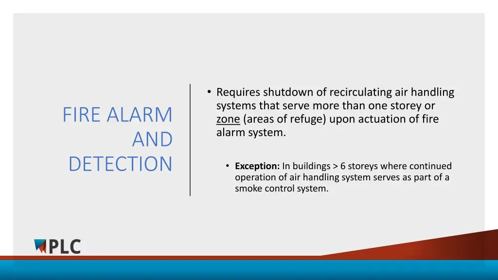 requires shutdown of recirculating air handling