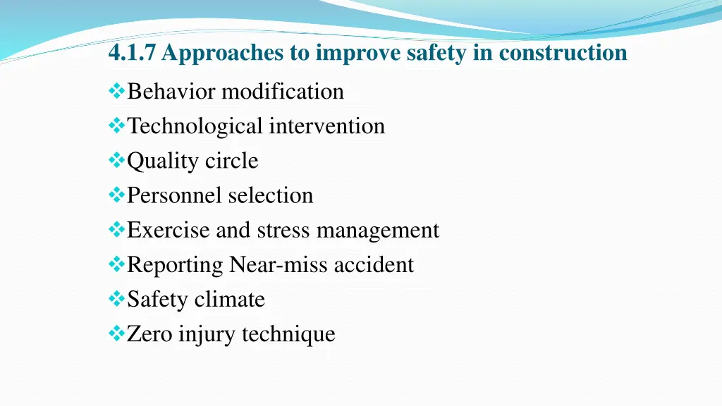 4 1 7 approaches to improve safety