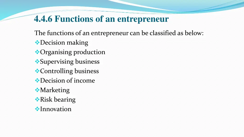 4 4 6 functions of an entrepreneur