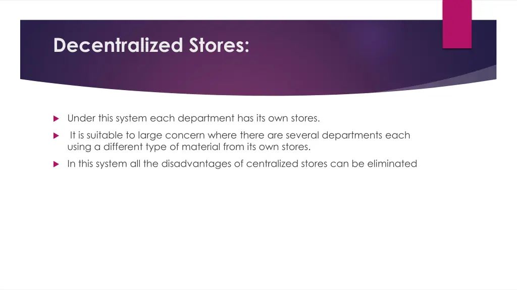 decentralized stores