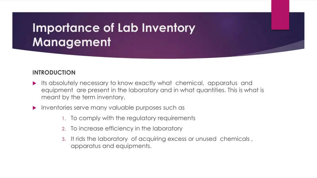 importance of lab inventory management