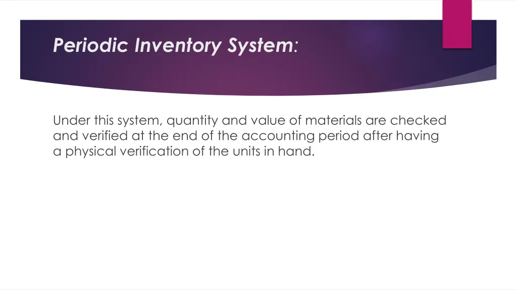 periodic inventory system