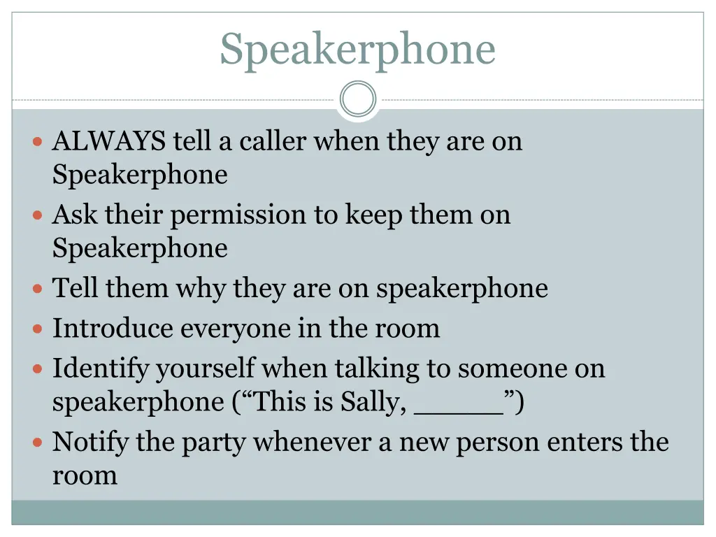 speakerphone