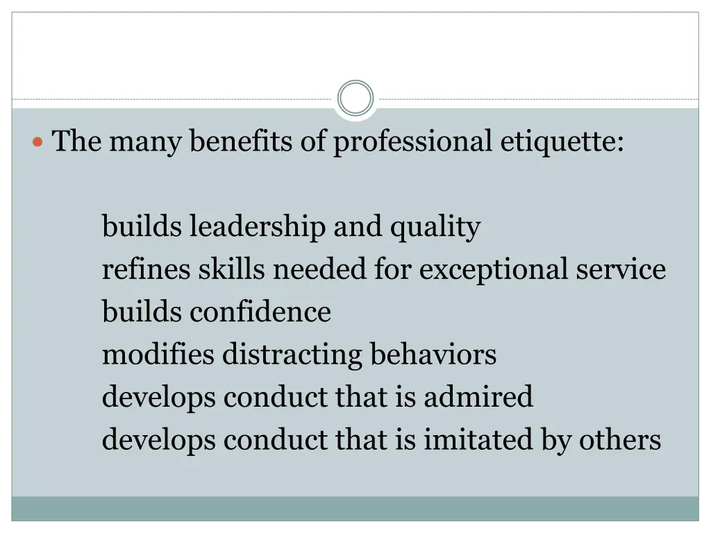 the many benefits of professional etiquette