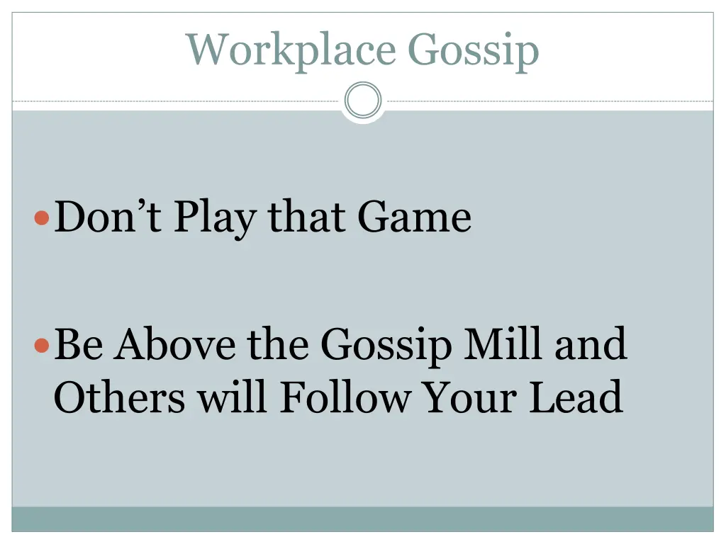 workplace gossip