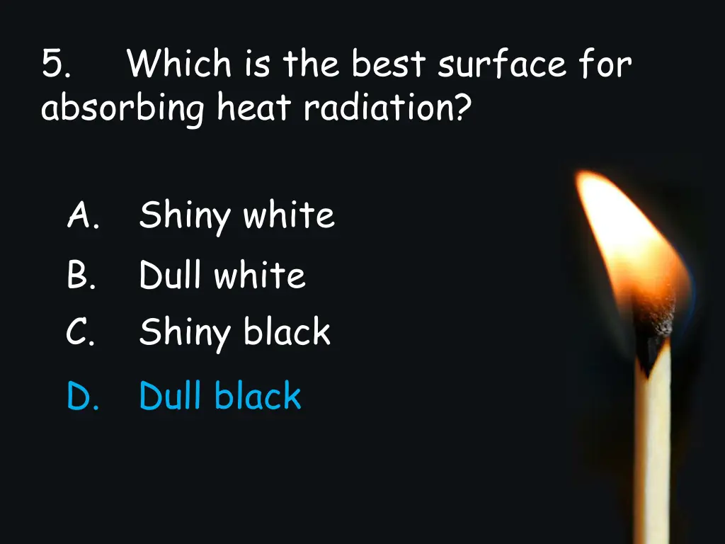 5 absorbing heat radiation 1