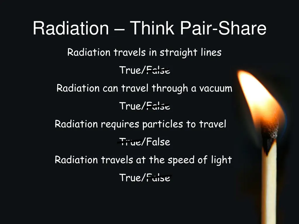 radiation think pair share