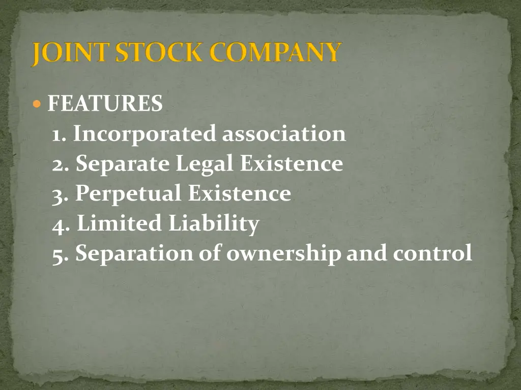 joint stock company 2