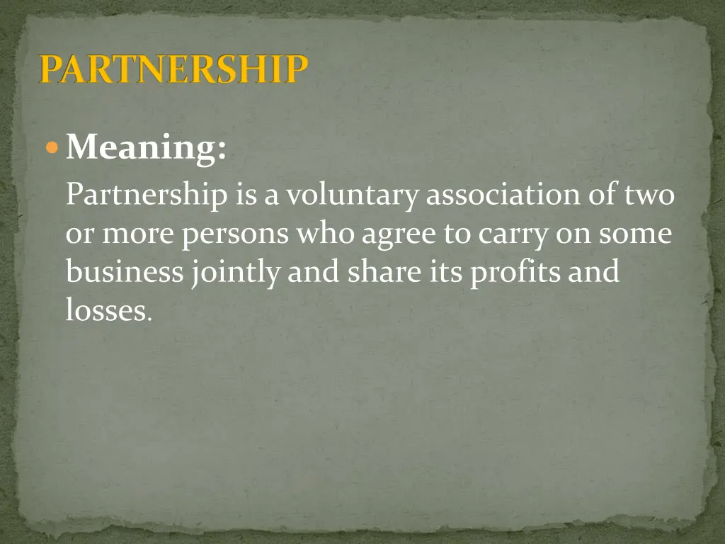 partnership