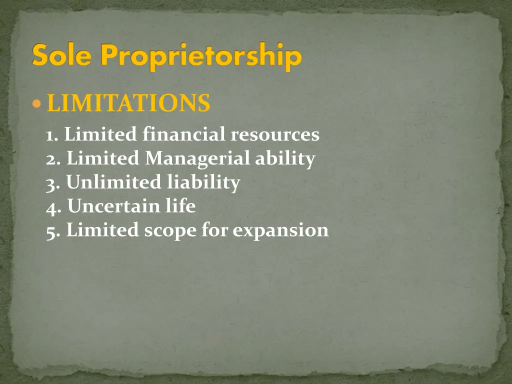 sole proprietorship 3