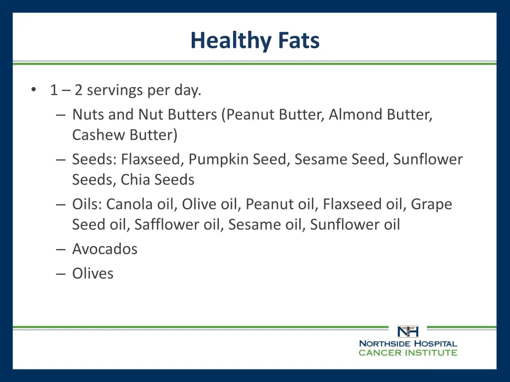 healthy fats