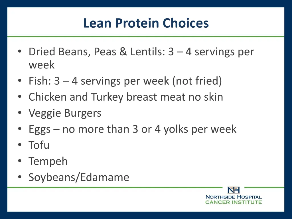 lean protein choices